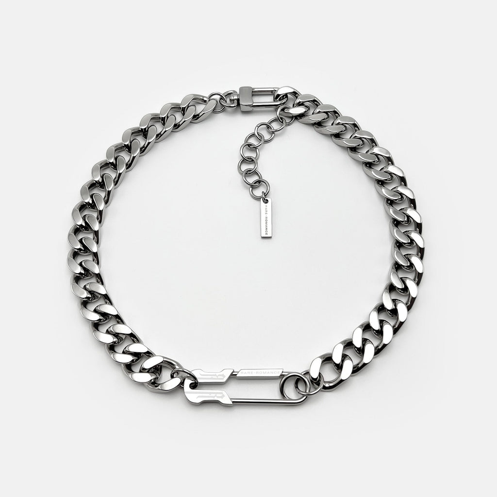 SAFETY PIN CHUNKY CUBAN CHAIN RARE-ROMANCE™️ RARE-ROMANCEJewelry - Jewelry - Fashion - silver - gold - necklace - pendant  - chain - choker 