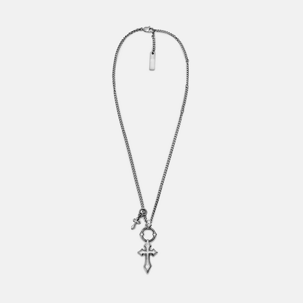 DUAL CROSS NECKLACE – RARE-ROMANCE