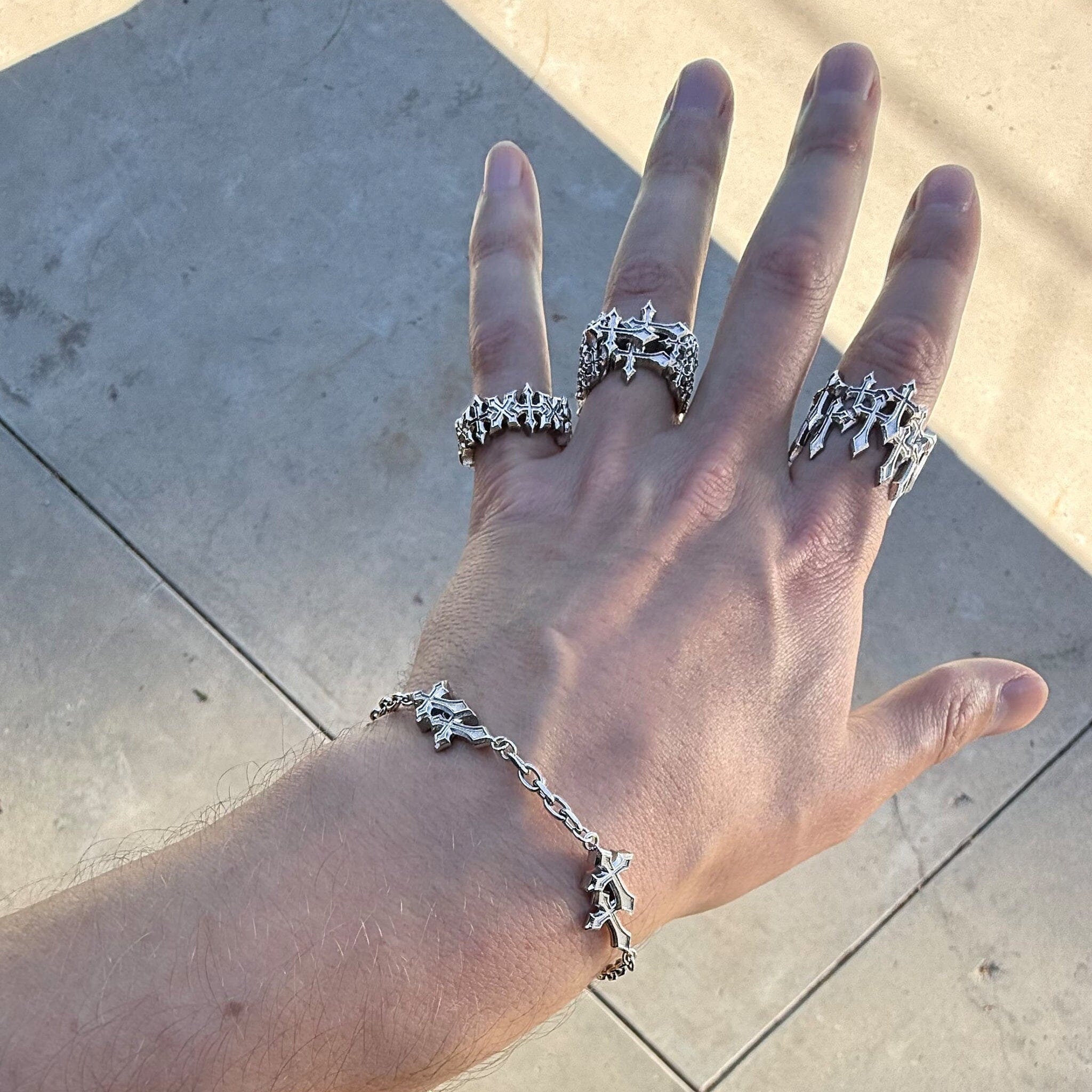 Cross Statement Ring Stainless Steel – RARE-ROMANCE