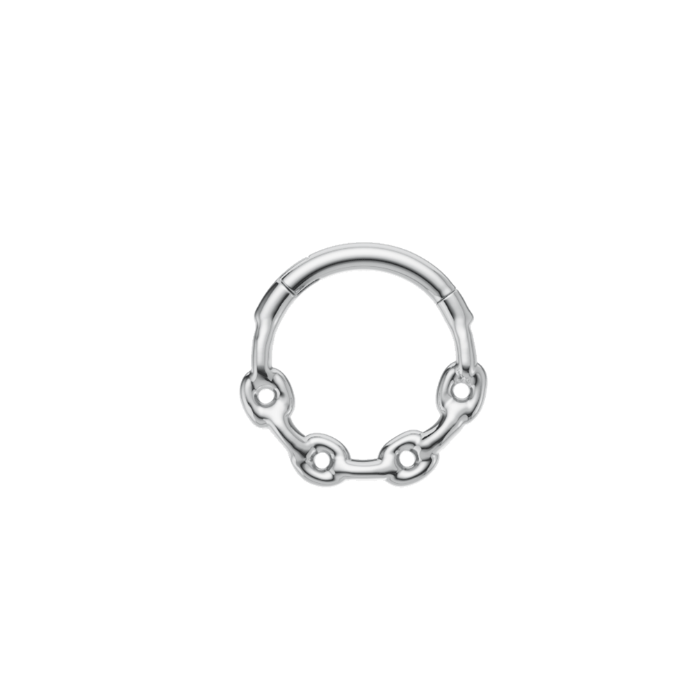 Anchor Chain Clicker | Titanium Septum & Conch Ring | RARE-ROMANCE