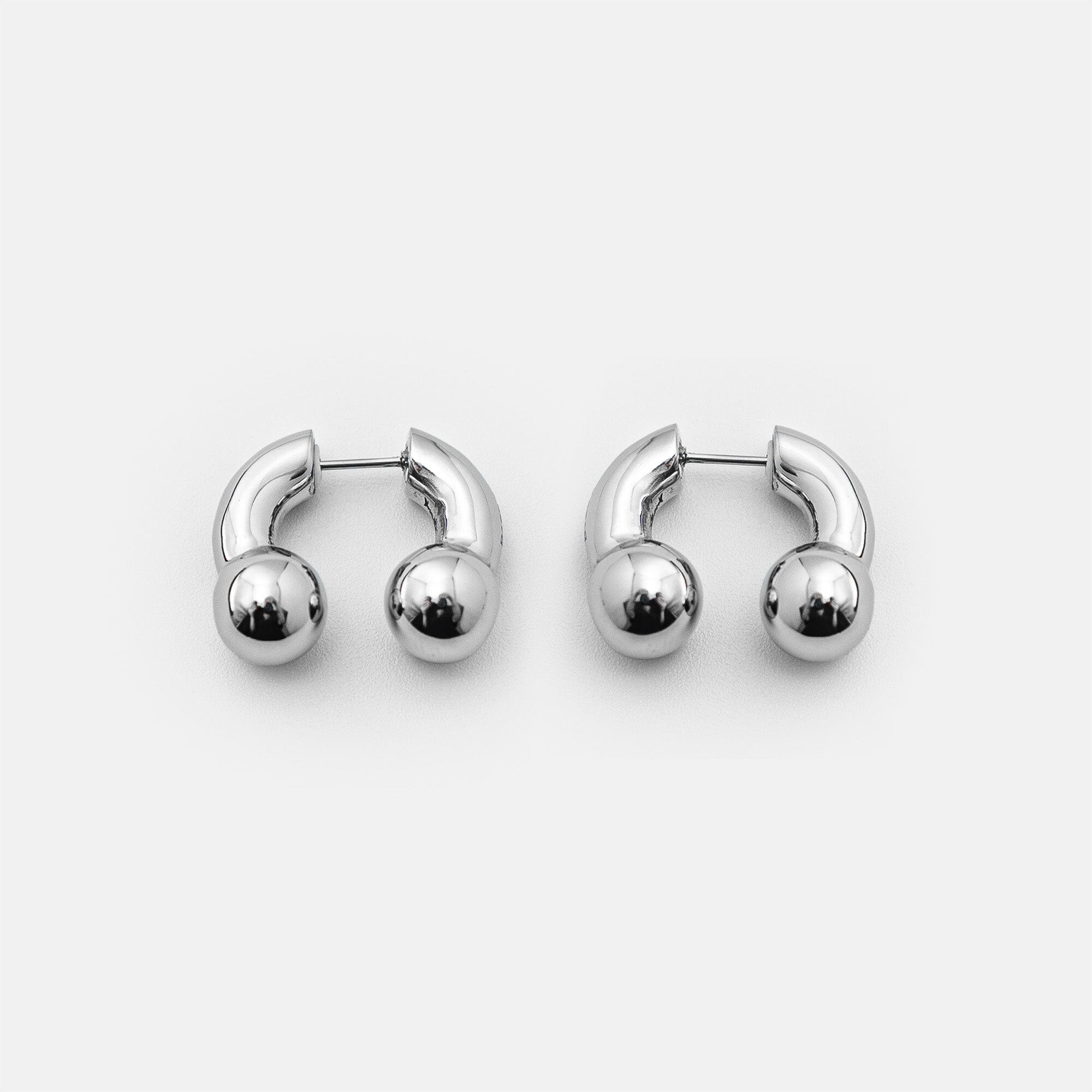 BARBELL HORSESHOE EARRING