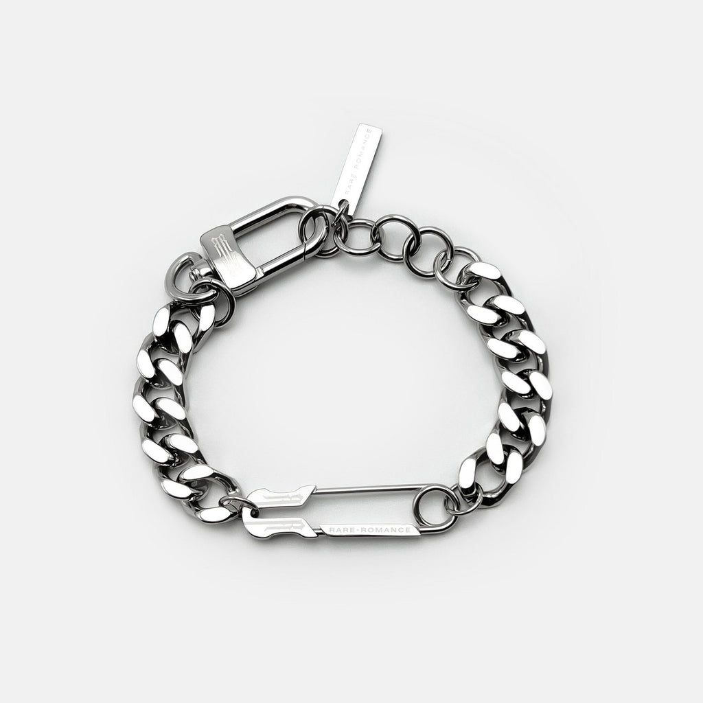 SAFETY PIN CHUNKY CUBAN BRACELET RARE-ROMANCE™️ RARE-ROMANCEJewelry - Jewelry - Fashion - silver - gold - necklace - pendant  - chain - choker 