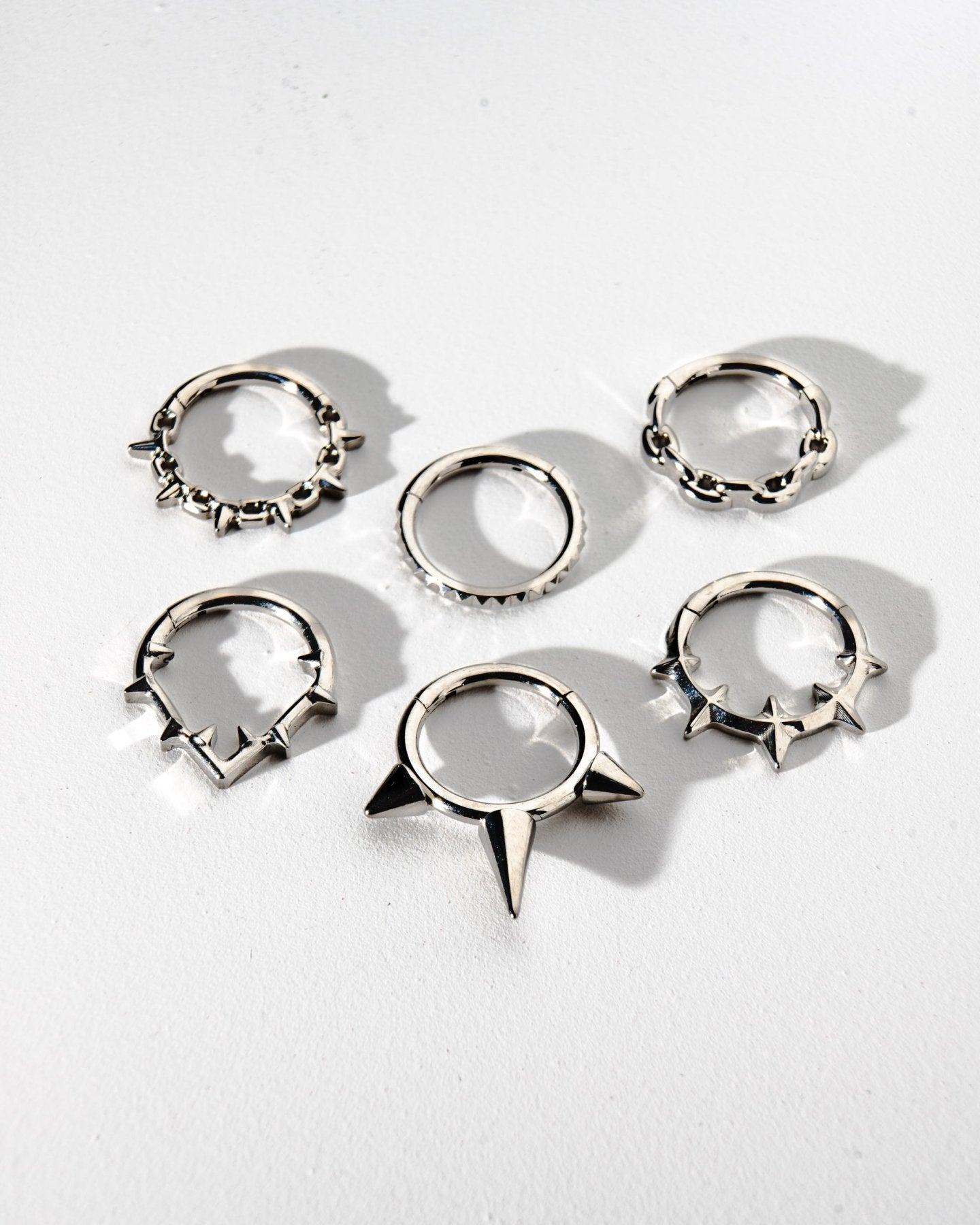 Spike Chain Clicker | Titanium Septum & Daith Ring | RARE-ROMANCE