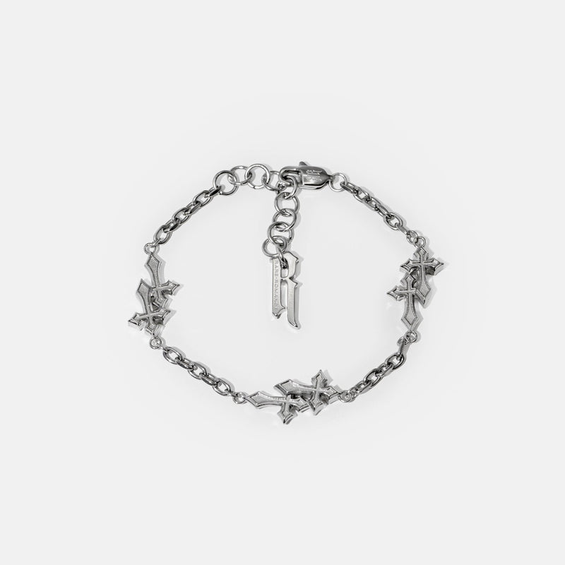 TILTED DOUBLE CROSS BRACELET