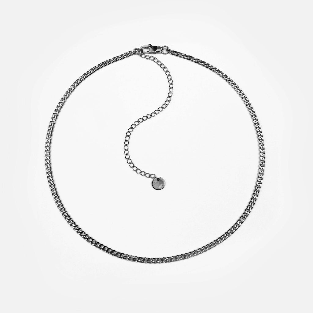 FALLEN ANGEL CUBAN NECKLACE RARE-ROMANCE™️ RARE-ROMANCEJewelry - Jewelry - Fashion - silver - gold - necklace - pendant  - chain - choker 