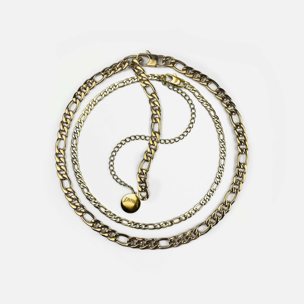 DUAL ROMANCE FIGARO RARE-ROMANCE™️ RARE-ROMANCEJewelry - Jewelry - Fashion - silver - gold - necklace - pendant  - chain - choker 