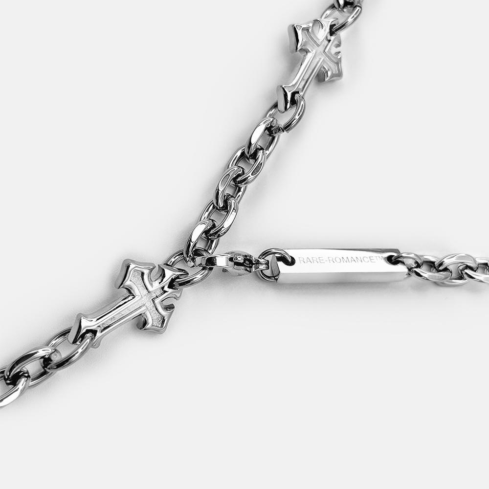 One String Cross Chain Extruded Cross chain/ choker | RARE-ROMANCE™