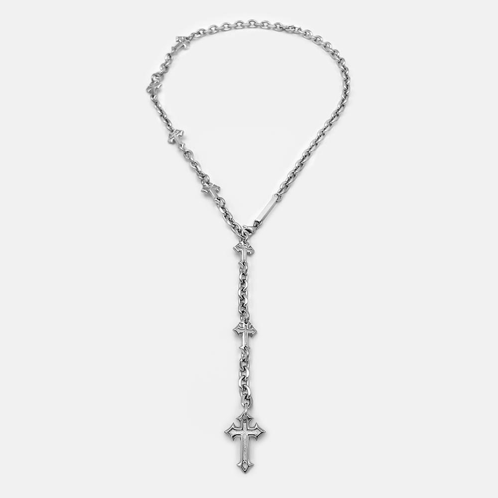 One String Cross Chain Extruded Cross chain/ choker | RARE-ROMANCE™