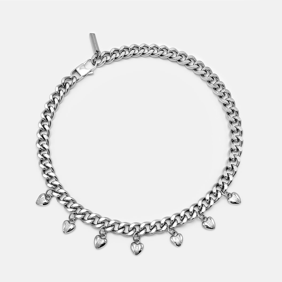 日本未入荷 RAREROMANCE / HEART CHARM CUBAN BRACELET 