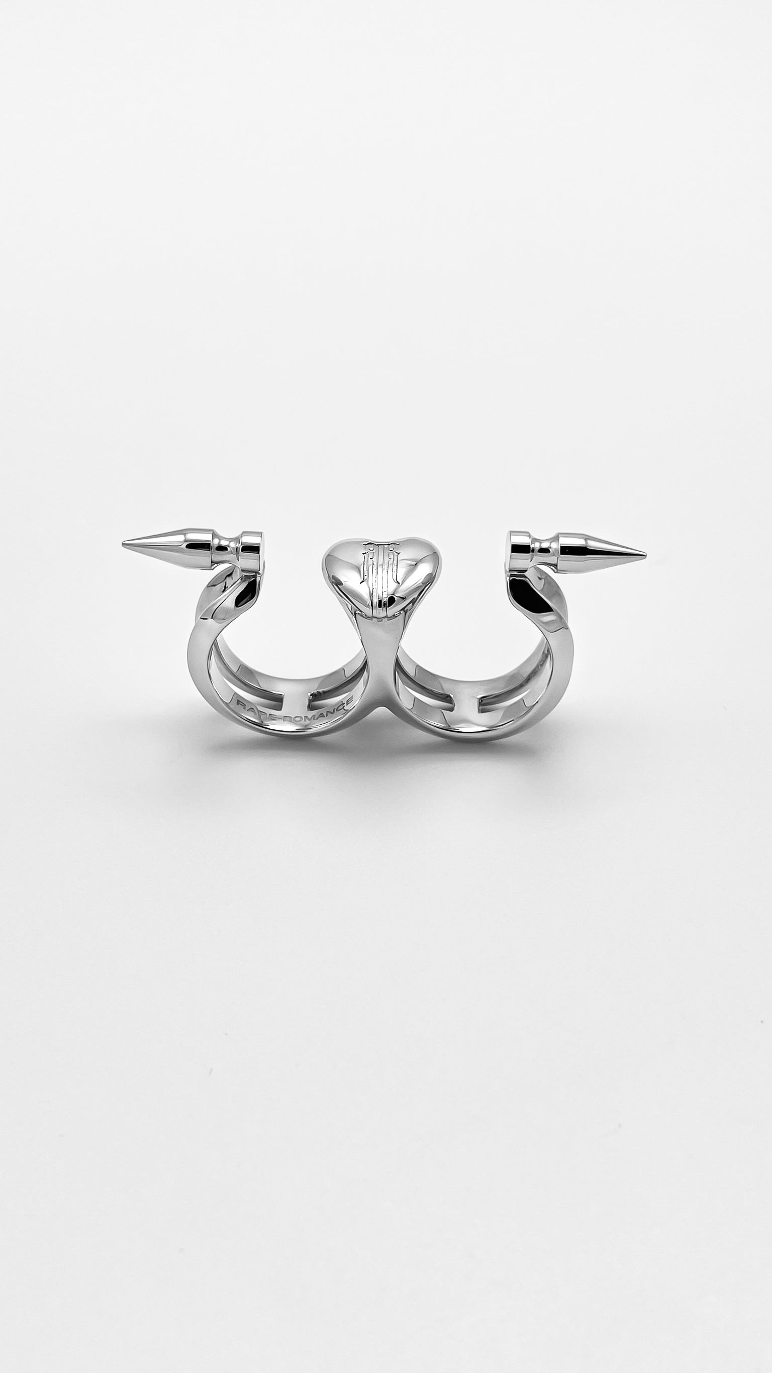 Spike Heart Double Ring | RARE-ROMANCE™