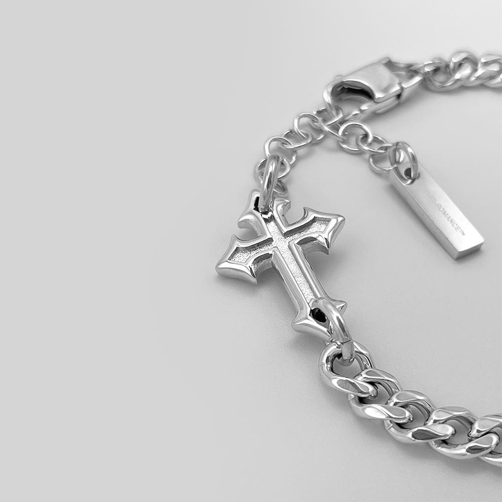 Cross Cuban Bracelet | RARE-ROMANCE™