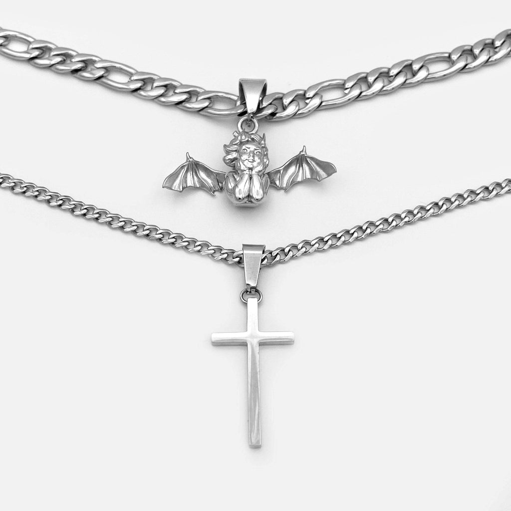FALLEN ANGEL CROSS BUNDLE RARE-ROMANCE™️ RARE-ROMANCEJewelry - Jewelry - Fashion - silver - gold - necklace - pendant  - chain - choker 