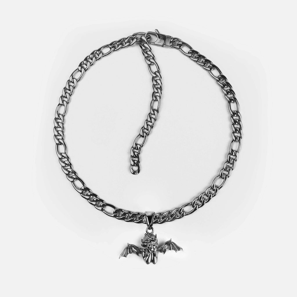 FALLEN ANGEL HEAVY FIGARO CHAIN RARE-ROMANCE™️ RARE-ROMANCEJewelry - Jewelry - Fashion - silver - gold - necklace - pendant  - chain - choker 