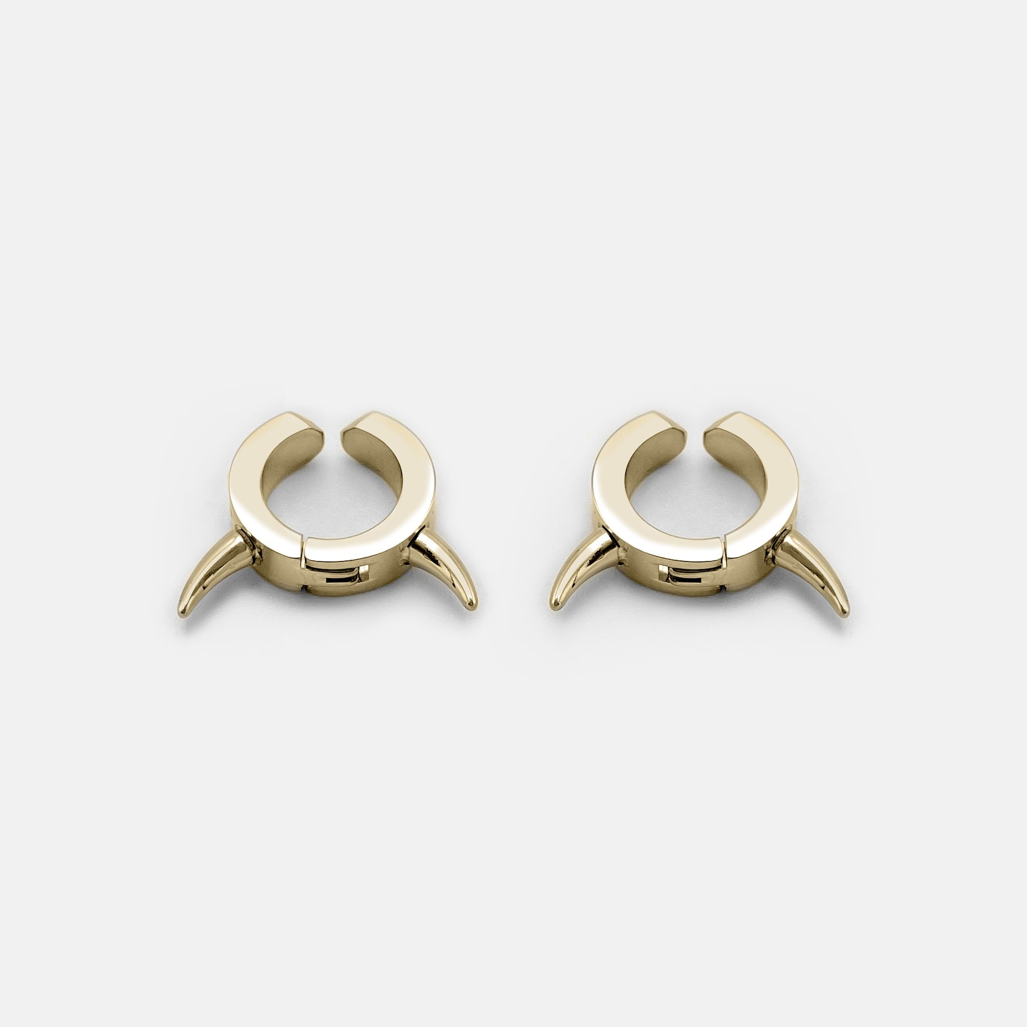 RAREROMANCE Horn Hoop Cuff Earring イヤリング ペア horn_hoop_cuff_gold_double_204