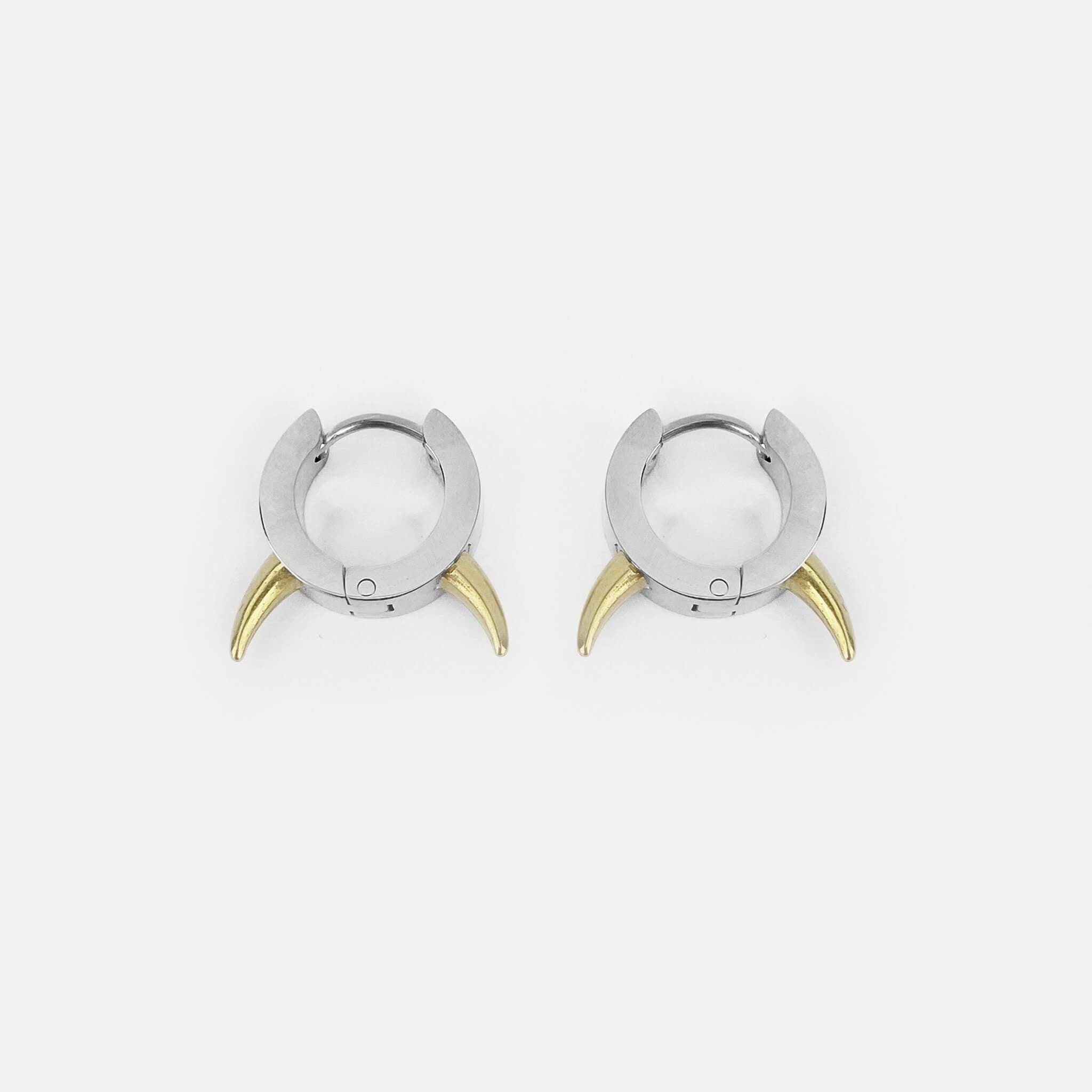 RAREROMANCE Horn Hoop Cuff Earring イヤリング ペア Demon Horn hoop cuff | RARE-ROMANCE™