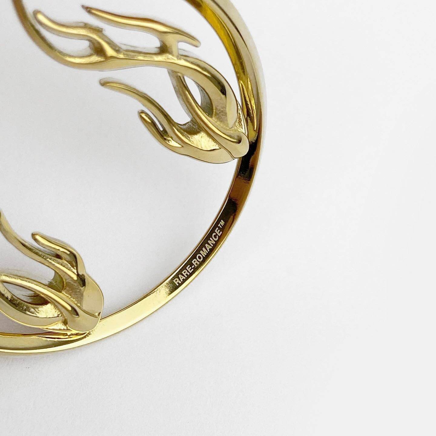 3色展開♪ RAREROMANCE Flame Hoop Earrings ピアス Flame hoop earring | RARE-ROMANCE™