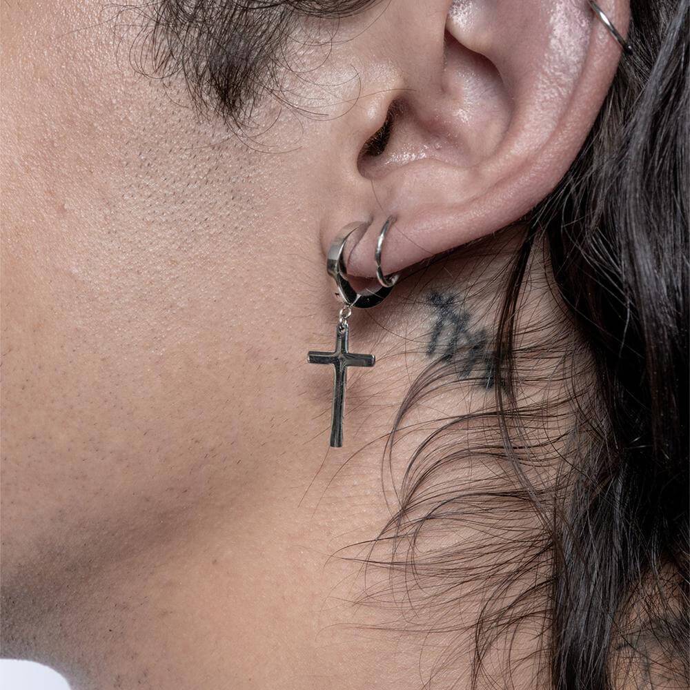 E boy cross earring top