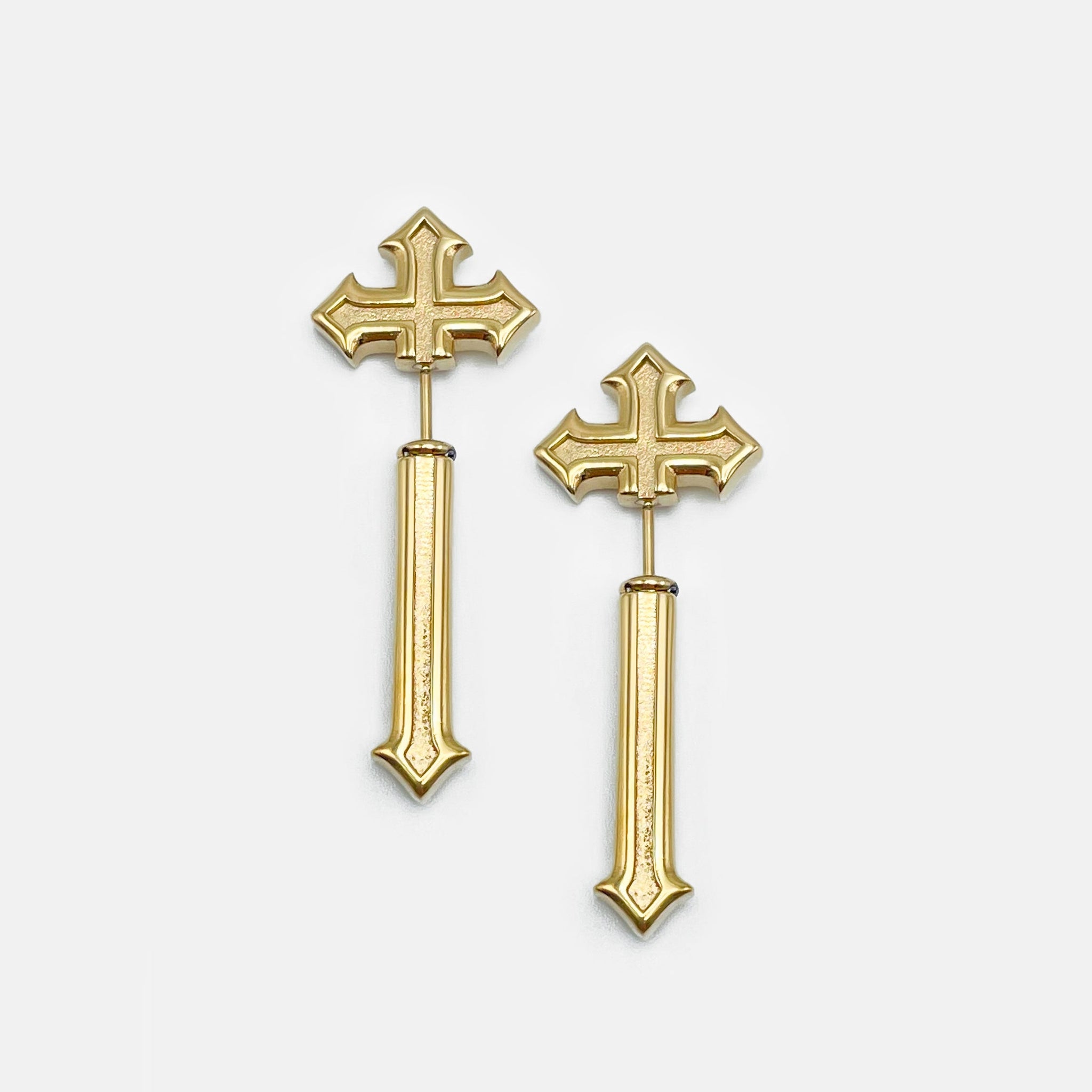 日本未発売 RAREROMANCE Strikethrough Cross Earring ペア Strikethrough Cross earring | RARE-ROMANCE™
