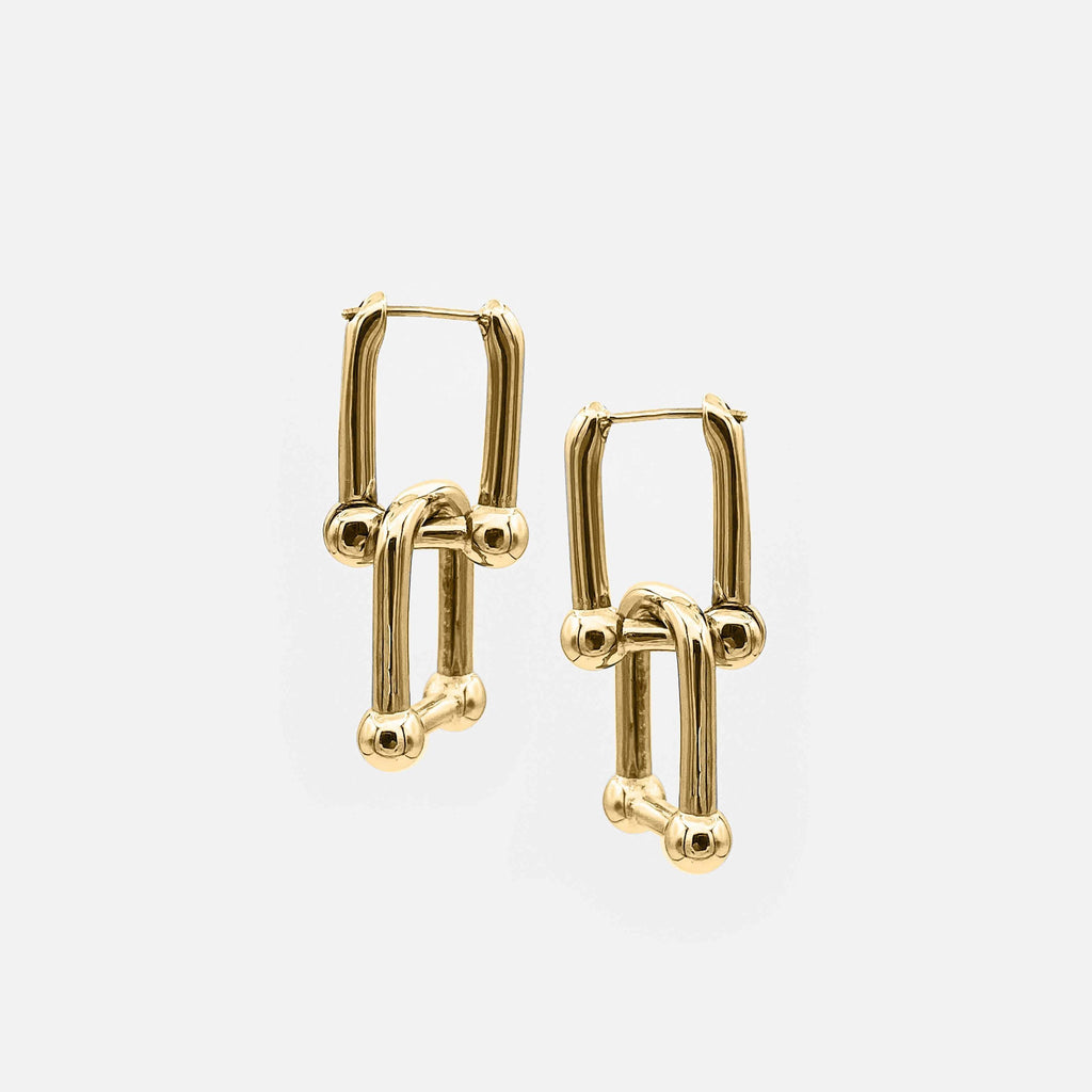 U-LOCK DROP EARRING RARE-ROMANCE™️ RARE-ROMANCEJewelry - Jewelry - Fashion - silver - gold - necklace - pendant  - chain - choker 